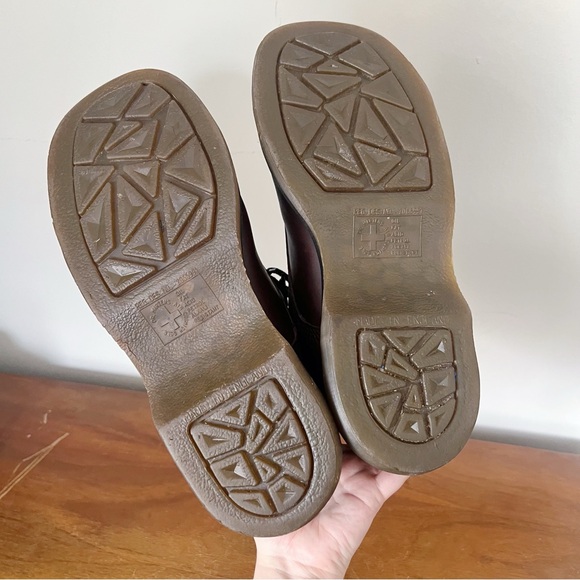 Dr Martens • vintage lace up boots cap toe platform leather chunky lug sole MIE - Picture 10 of 12